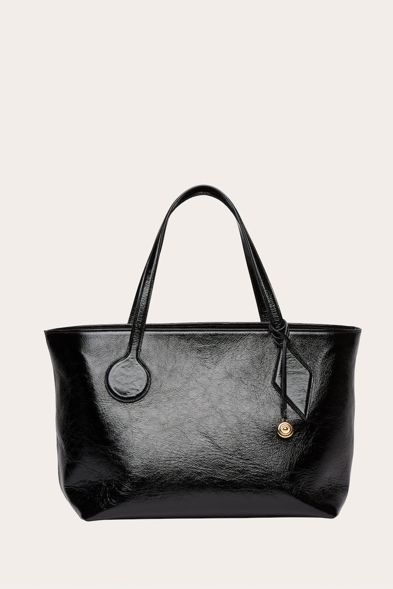 Sprout Tote Large Black Glossy - Liffner