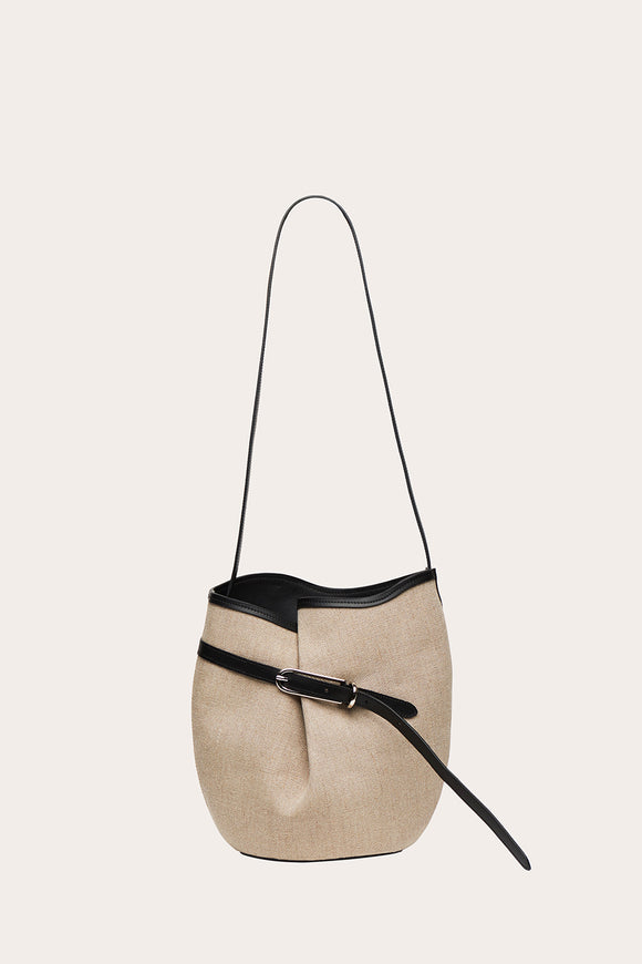 Belted Bucket Bag Canvas