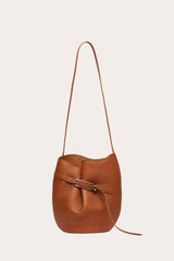 Belted Bucket Bag Saddle Brown