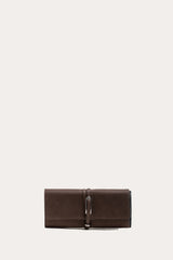 Belted Clutch Dark Brown