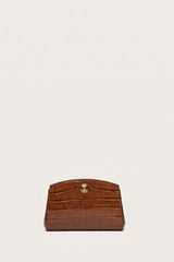Pushlock Clutch Chestnut Croc