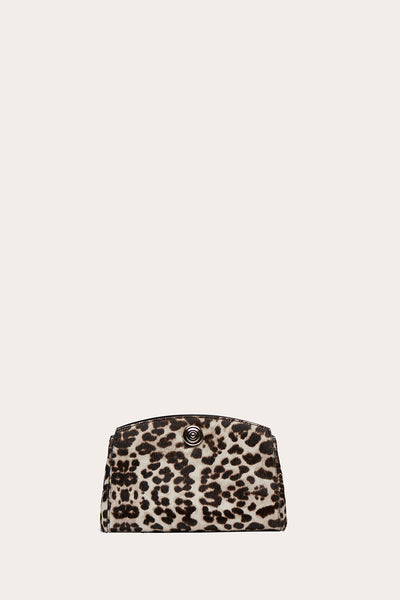 Pushlock Clutch Snow Leopard