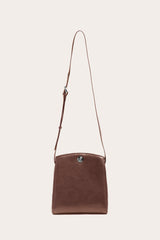 Pushlock Crossbody Bag Dark Brown