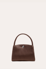 Pushlock Lady Bag Dark Brown