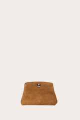 Pushlock Pouch Mini Light Brown Suede