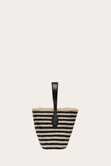 Single Handle Basket Black and Cream