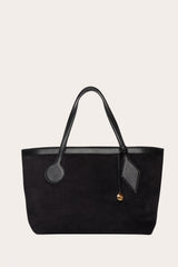Sprout Tote Large Black Suede