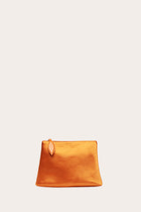 Zip Clutch Mandarin Satin
