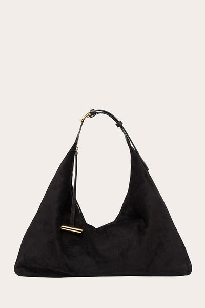 Pillow Hobo Black Suede