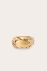 Ice Cube Pinky Ring Gold
